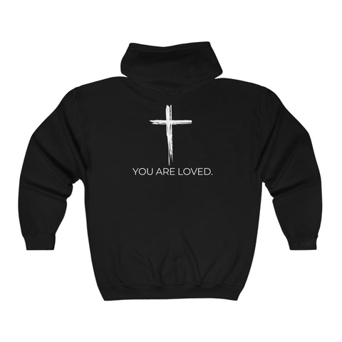 Unisex Heavy Blend™ Full Zip Hooded Sweatshirt - You are Loved