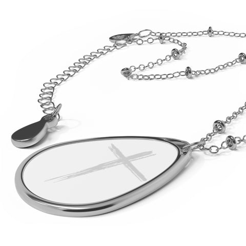 Cross Oval Necklace