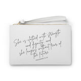 Clutch Bag - She is Clothed in Strength