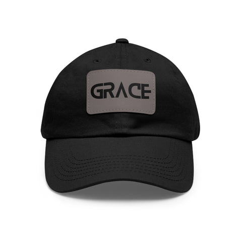 GRACE Hat with Leather Patch (Rectangle)